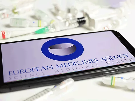 Ema logo vials syringes