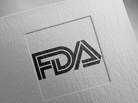 Fda logo on textured paper