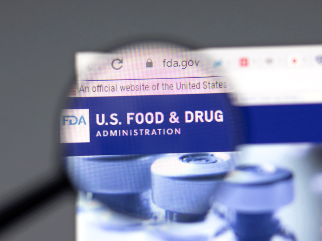 FDA website and logo