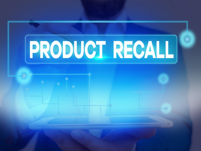 Product recall concept image