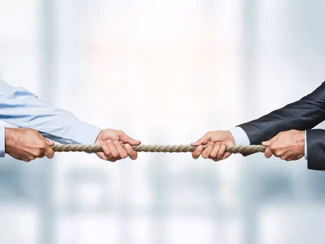 Tug-of-war illustration