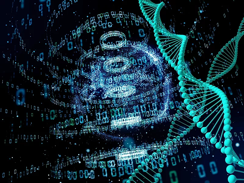 DNA data illustration