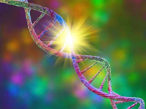 Genetic mutation illustration