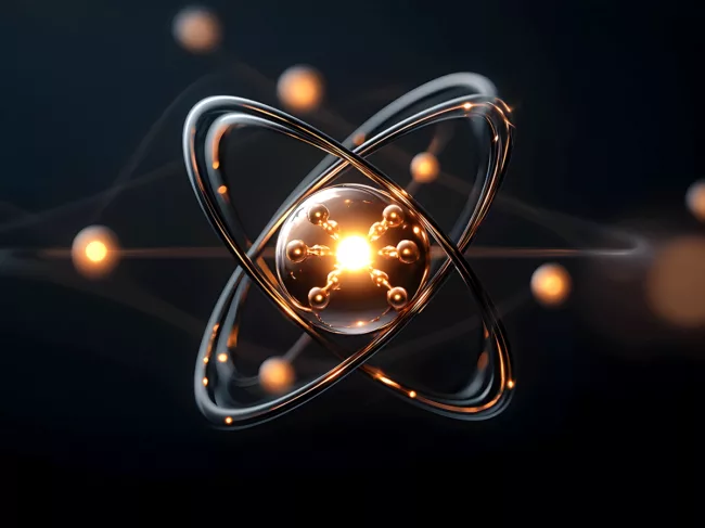 Copper atom illustration