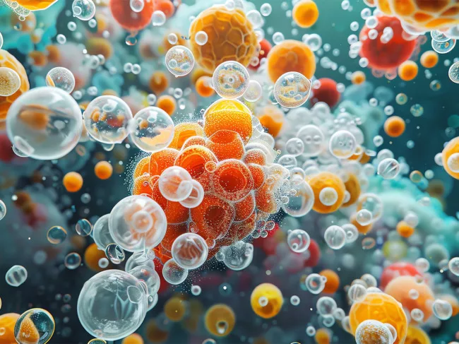 AI-generated illustration of enzyme activity