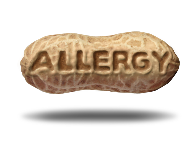Peanut allergy illustration