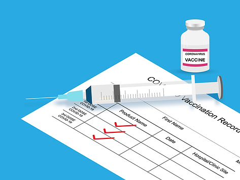 COVID-19 three-dose vaccine illustration