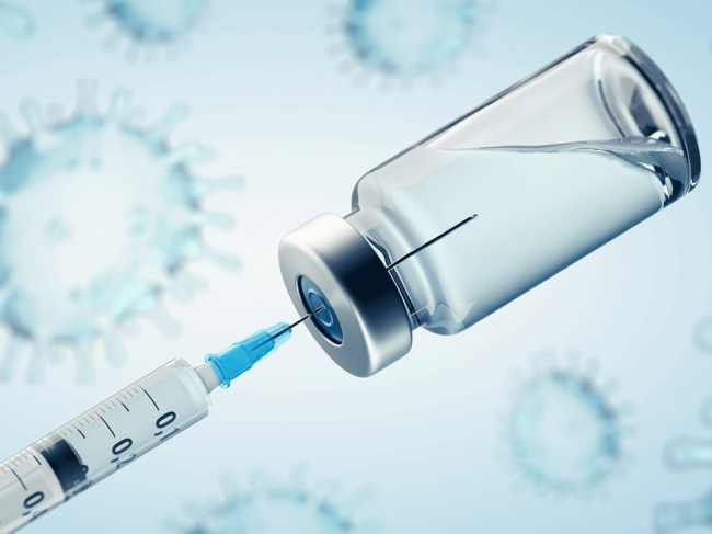 Coronavirus vaccine illustration
