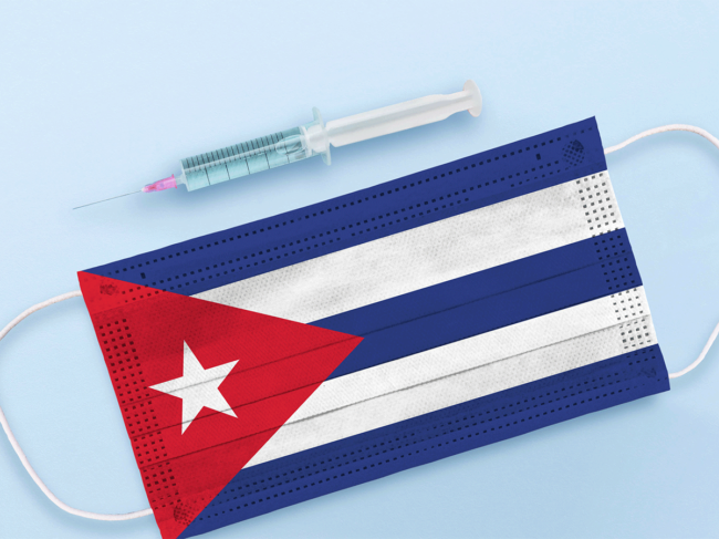 Cuba mask and syringe