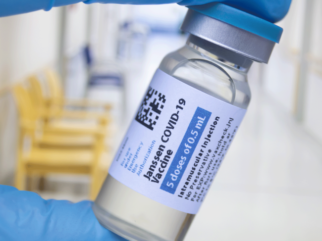 Janssen COVID-19 vaccine vial