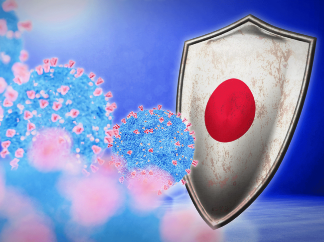 Japanese shield and coronavirus