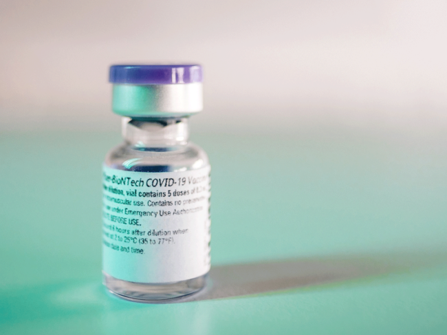 Pfizer-Biontech COVID-19 vaccine vial