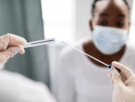 Swab sample and patient