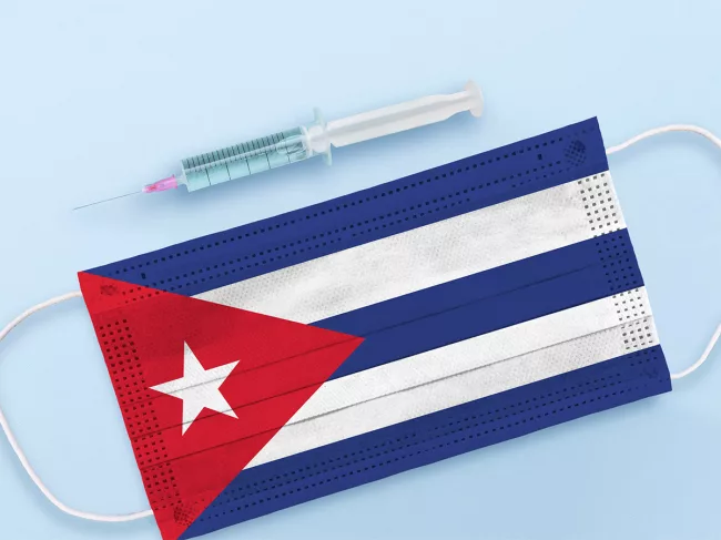 Cuba mask and syringe