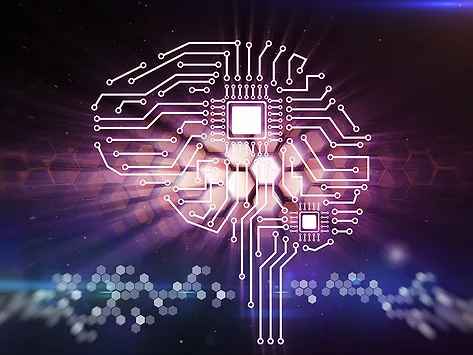Brain made of chip and circuits