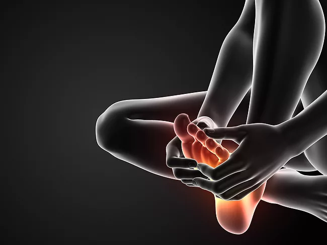 Foot pain illustration