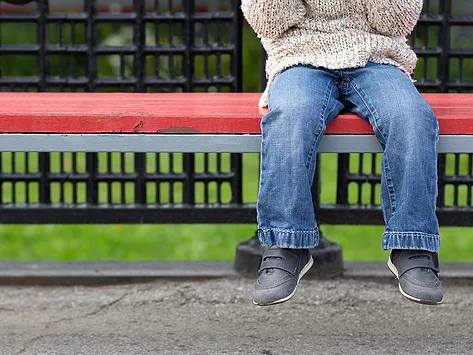 Child on bench