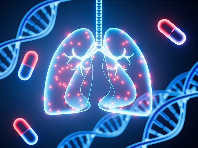 Illustration of therapies for lung diseases