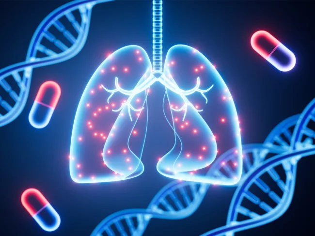Illustration of therapies for lung diseases
