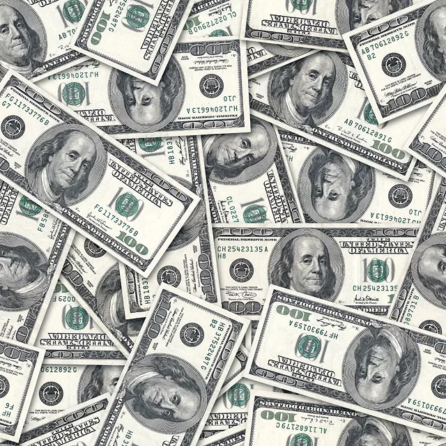 Dollars seamless background.